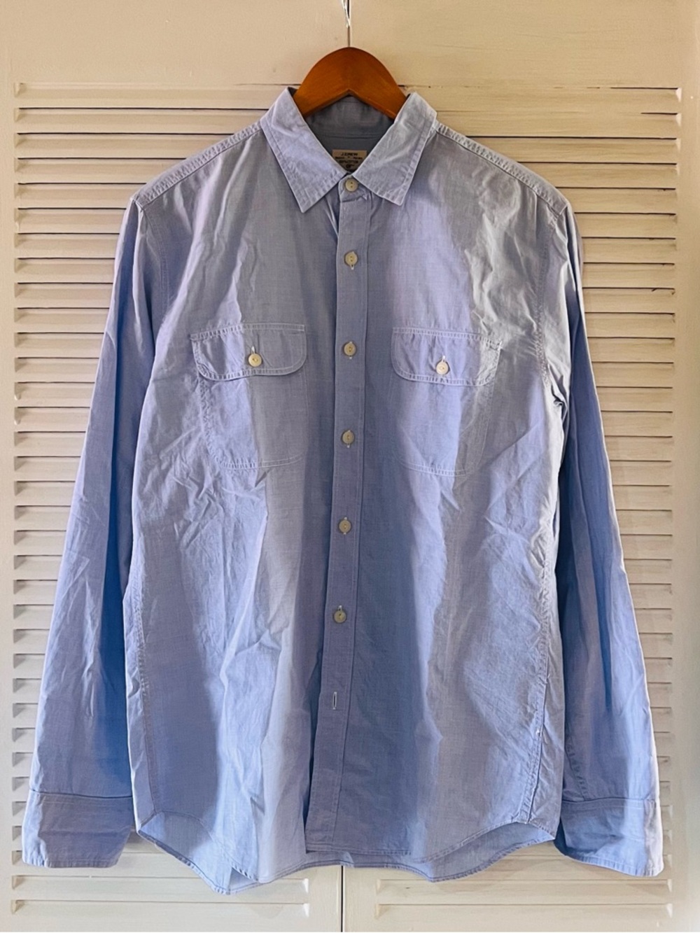 J. Crew Light Blue Long Sleeve Button-Down Workshirt
